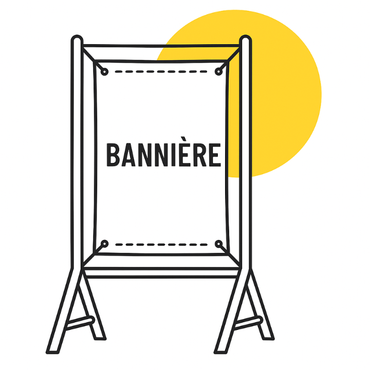 Bâche publicitaire pour événement ou façade à Béziers – SL Design